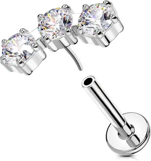 OUFER Helix Piercing Jewelry, Fancy Curved Stud Earrings Flat Back 316L Stainless Steel 16G Threadless Cartilage Helix Conch Earrings for Women Men