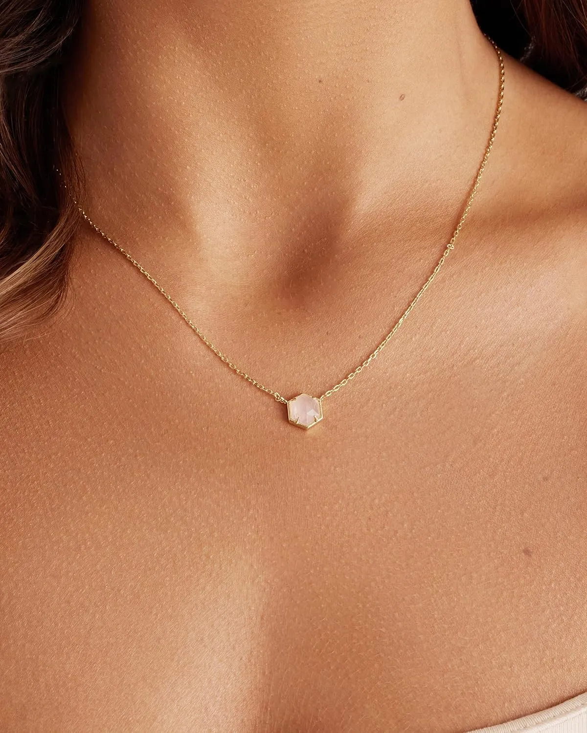 PAVOI 14K Gold Plated Gemstone Pendant Necklace | Dainty Chain Necklaces for Women | Amethyst, Onyx, Green Fluorite, Labradorite, Pearl, Rose Quartz, Agate, Sodalite, Turquoise Gemstone Pendants