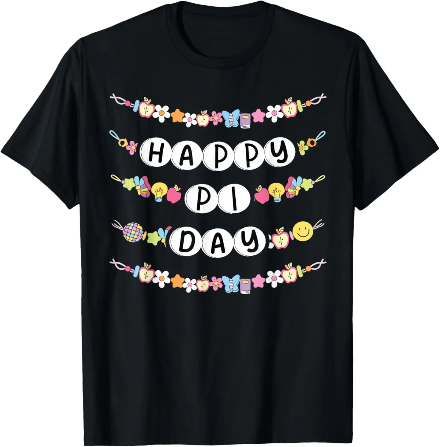Pi Day Friendship Bracelets Playful Math Enthusiast T-Shirt