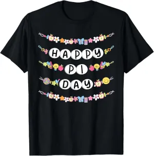 Pi Day Friendship Bracelets Playful Math Enthusiast T-Shirt