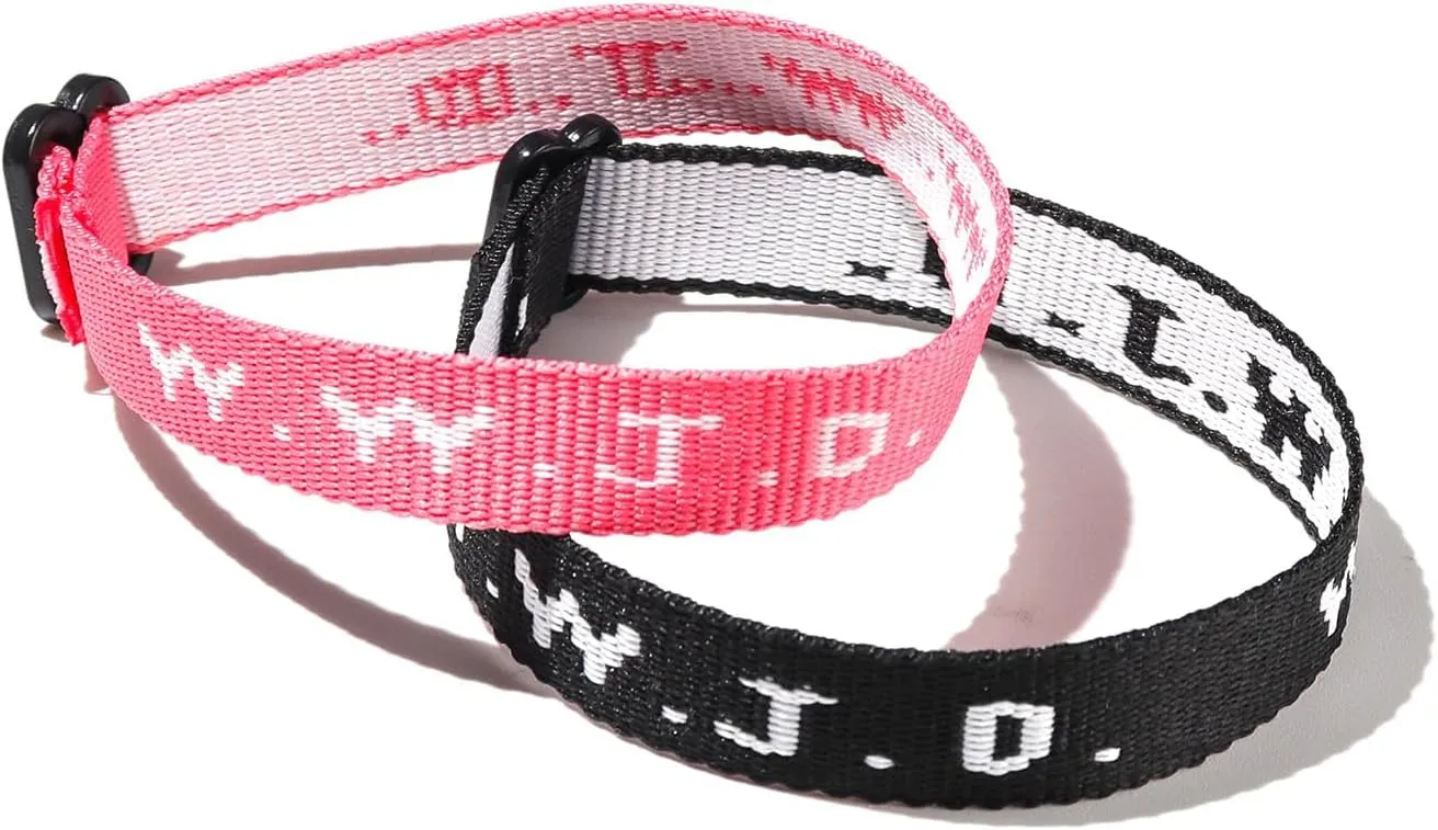 Pingyongchang What Would Jesus Do Bracelets WWJD Bracelets Letter Matching Couples Protection Braided Rope Inspirational Religious Christian Gifts Friendship Bracelet Gift for Women Men
