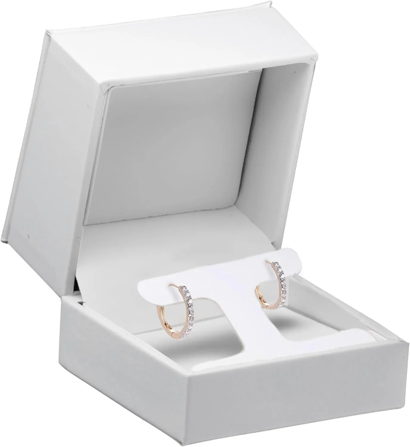 Premium Soft Leather T-Style Earring Box - Luxury Earring Case With Superior Stitching Ideal For Hanging Earrings- Elegant Jewelry Box for Girls and Women, Earring Gift Box by Allure Pack