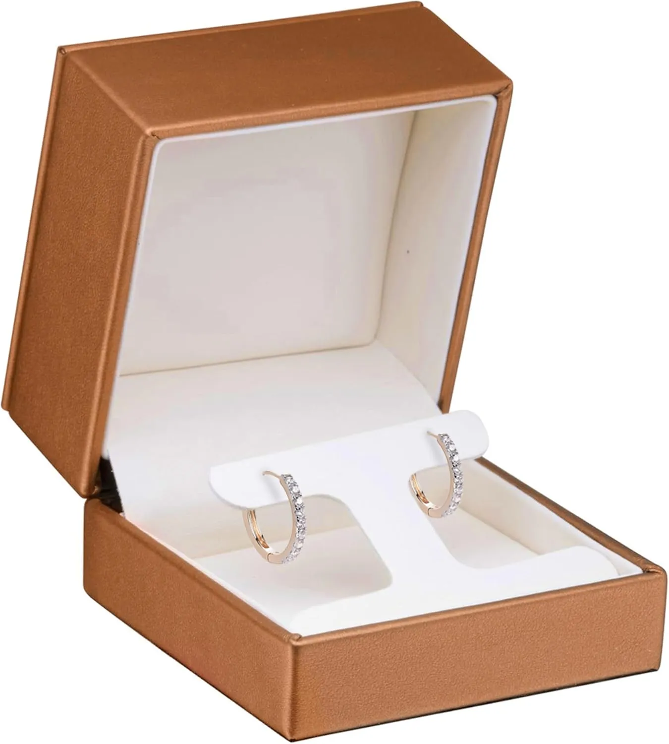 Premium Soft Leather T-Style Earring Box - Luxury Earring Case With Superior Stitching Ideal For Hanging Earrings- Elegant Jewelry Box for Girls and Women, Earring Gift Box by Allure Pack