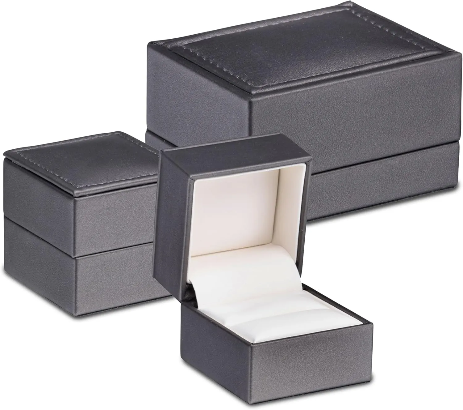 Premium Soft Leather T-Style Earring Box - Luxury Earring Case With Superior Stitching Ideal For Hanging Earrings- Elegant Jewelry Box for Girls and Women, Earring Gift Box by Allure Pack
