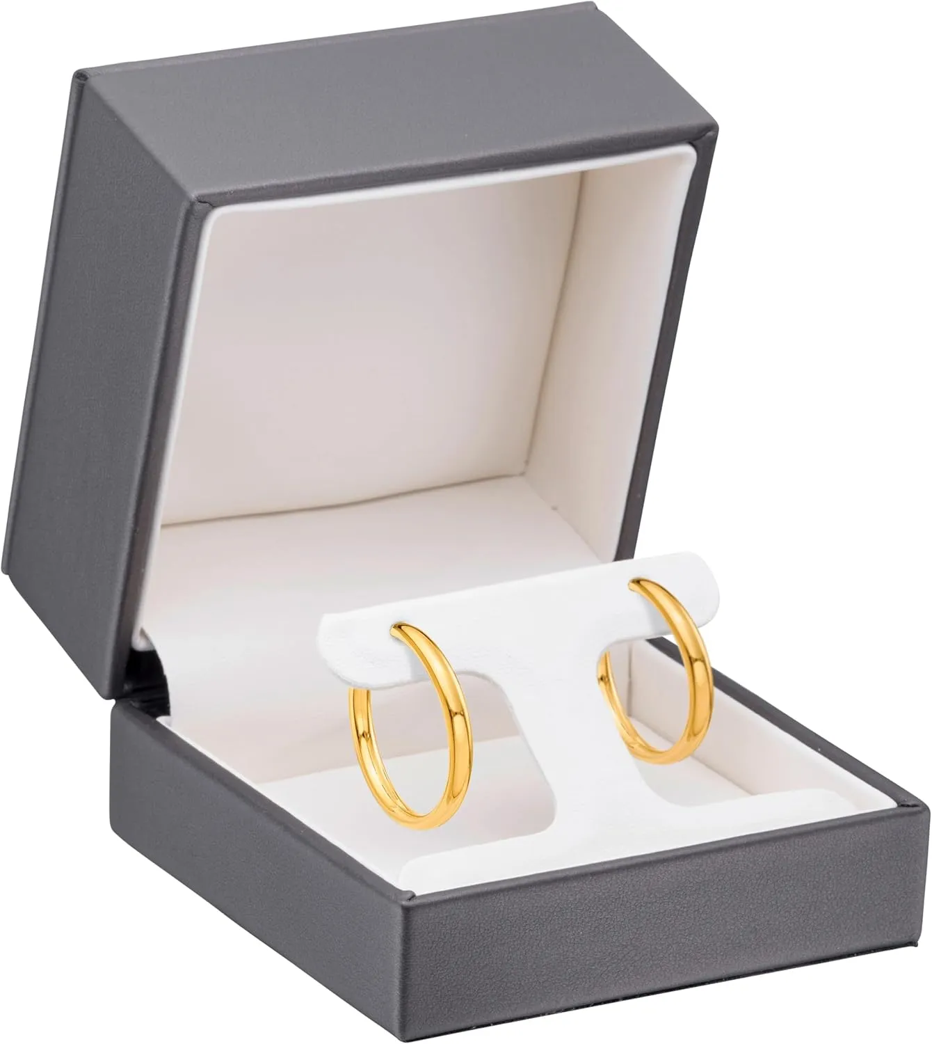 Premium Soft Leather T-Style Earring Box - Luxury Earring Case With Superior Stitching Ideal For Hanging Earrings- Elegant Jewelry Box for Girls and Women, Earring Gift Box by Allure Pack