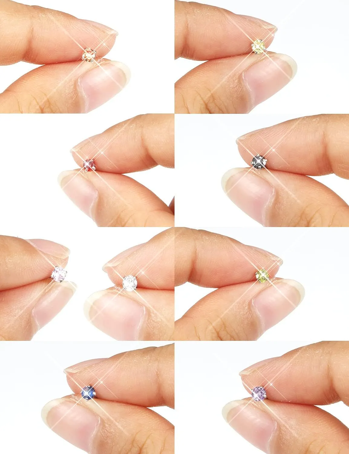 Prjndjw 20G 18G 16G Flat Back Studs Earrings Surgical Stainless Steel Labret Jewelry Monroe Lip Rings Cartilage Tragus Helix Push Nose Ring Medusa Piercing Jewelry for Women Men 3mm
