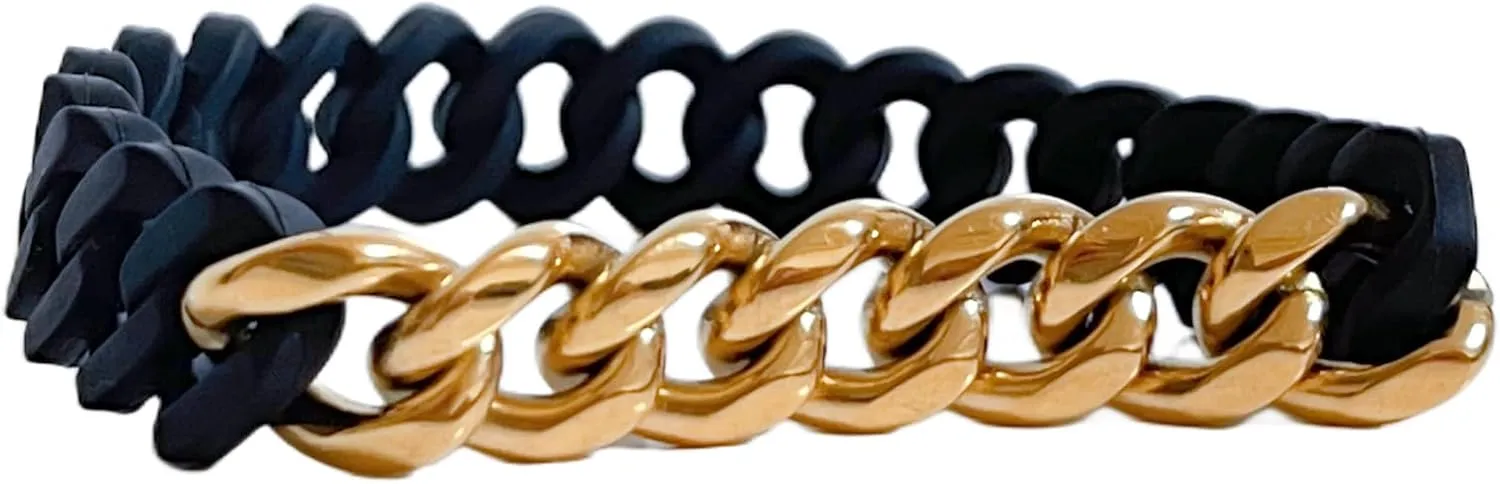 RIWAIT Stylish Durable Twist Bracelet Silicone Titanium Steel Jewelry for Women and Men Best Fashion Gift for Any Occasion