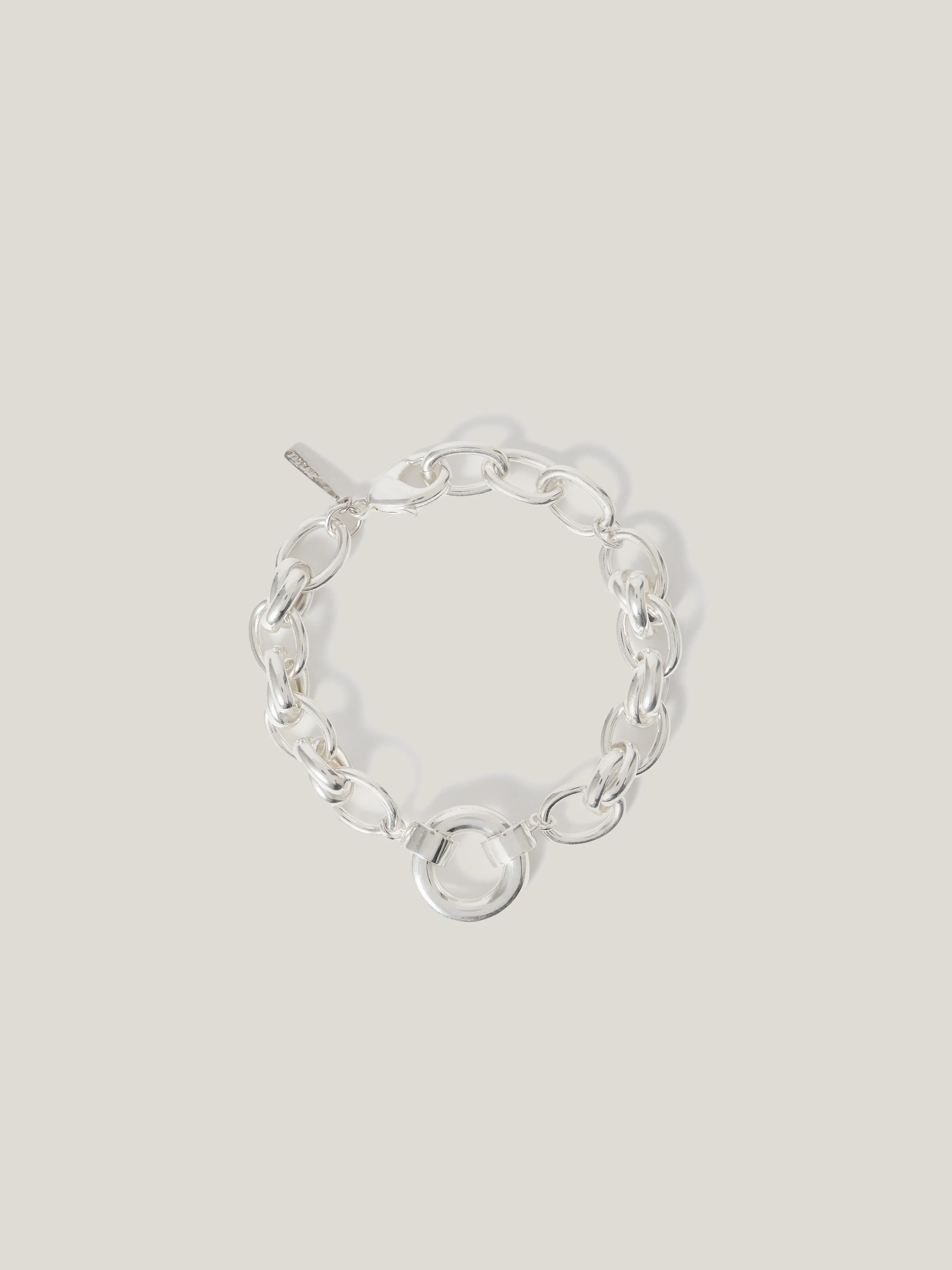 Round Link Chain Bracelet | Silver