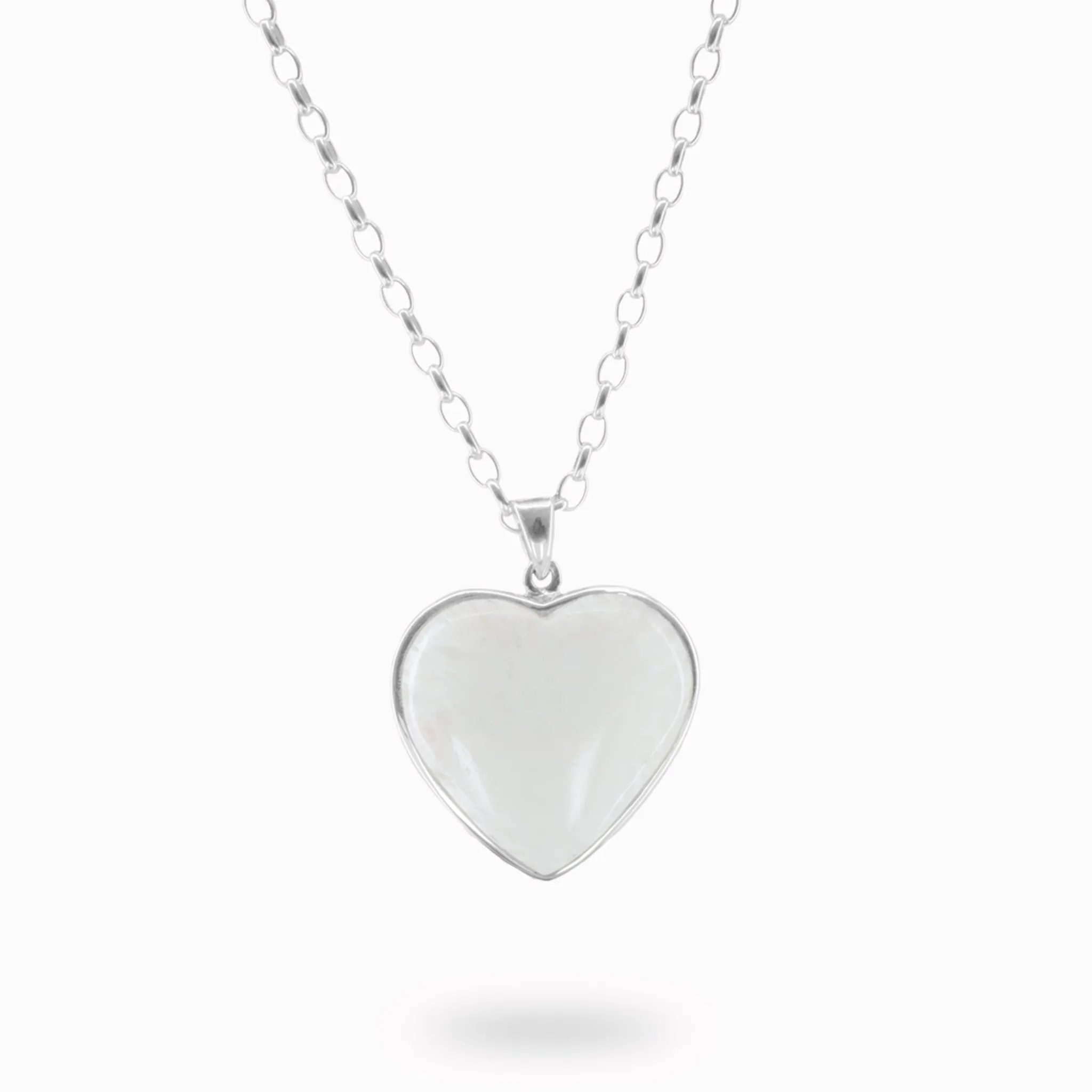 Scolecite Heart Necklace
