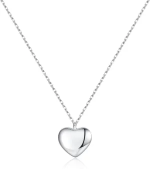 SLUYNZ 925 Sterling Silver Love Heart Choker Necklace for Women Teens Simple Love Heart Pendant Necklace Chain for Mother's Day