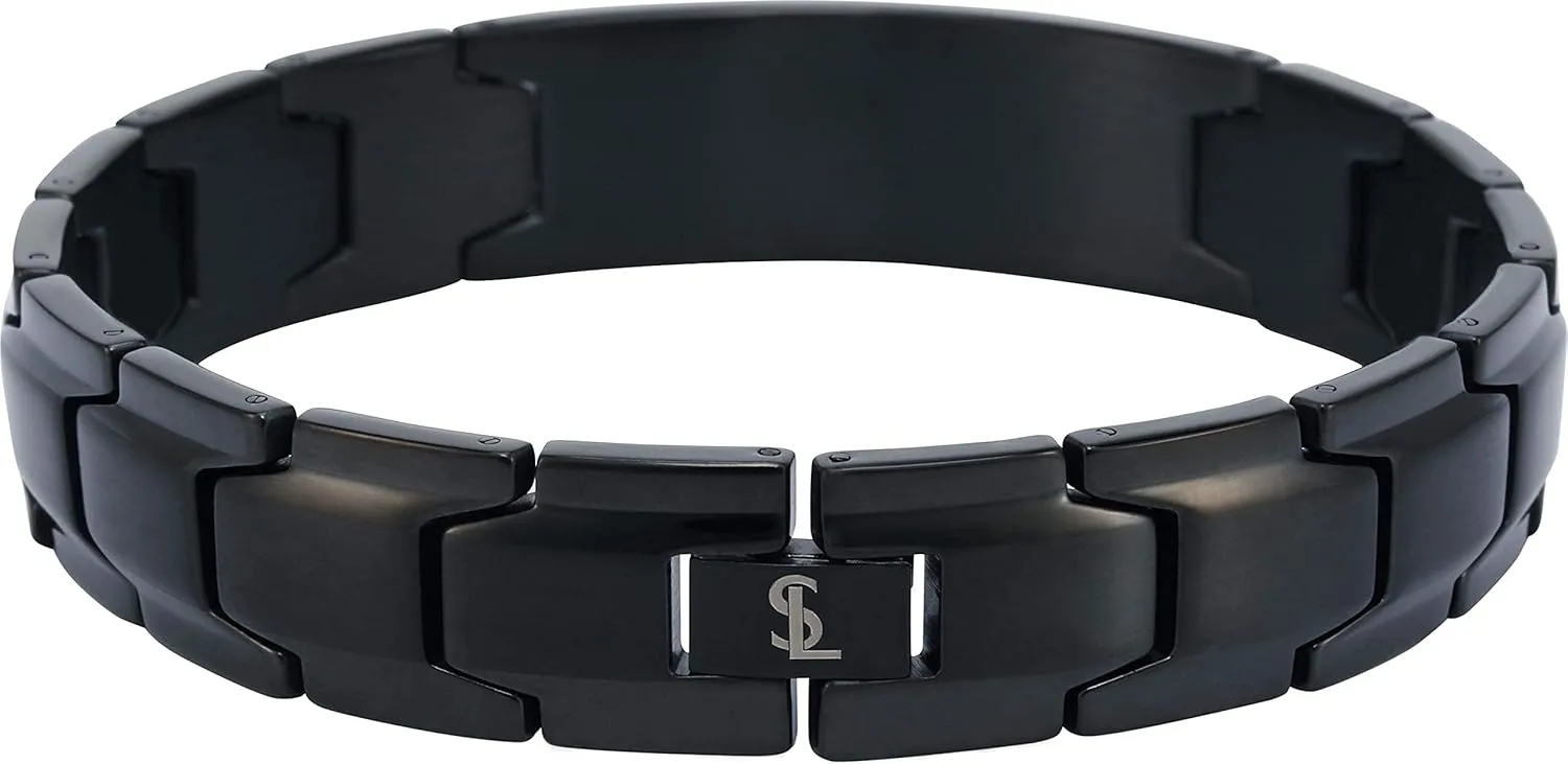 Smarter LifeStyle Stylish DAD Bracelet for Men - Wide Link Surgical Grade Steel Adjustable Bracelet for DAD, Mens Jewelry, Mens Bracelets Father's Day Bracelet