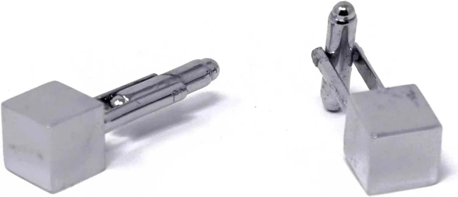 Stephanie Imports Men's Platinum-Plated Cufflinks in Gift Box