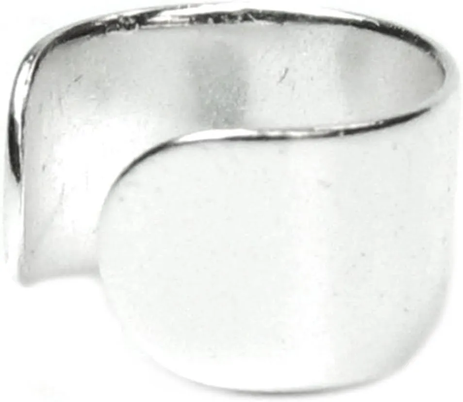 Sterling Silver Round Plain Ring Earrings Cuff Wrap (5mm)