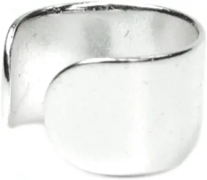 Sterling Silver Round Plain Ring Earrings Cuff Wrap (5mm)