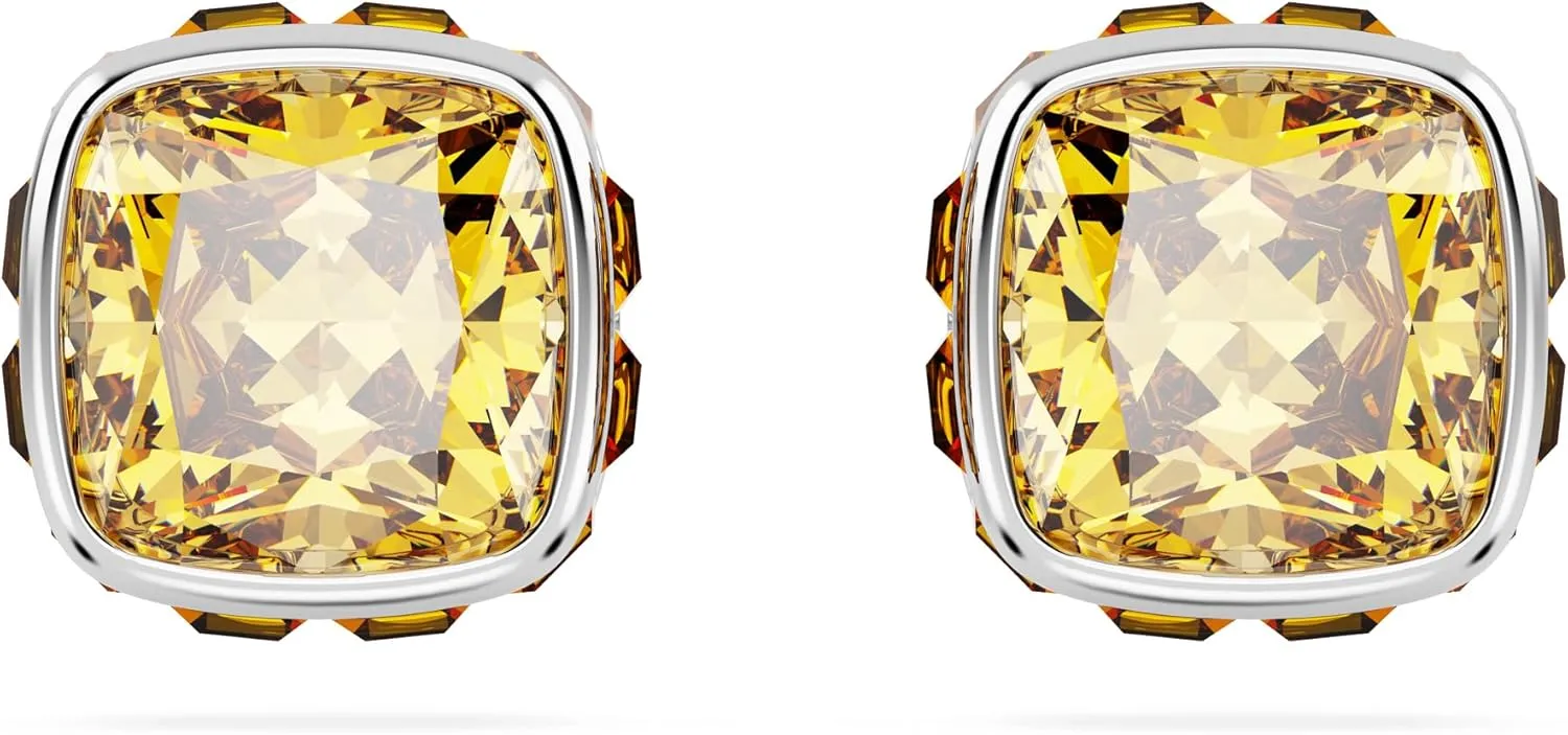 Swarovski Crystal Chroma Jewelry Collection, Heart Shaped Crystal, Latch Back Earring Closure, Lobster Claw Clasp Bracelet