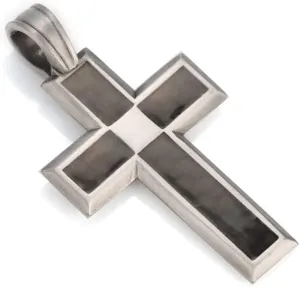 'Tech Cross' Pendant with Carbon Fibre (NC8)