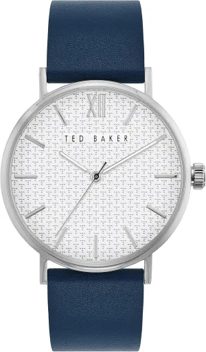 Ted Baker Phylipa Gents Men's Blue Leather Strap Watch (Model: BKPPGS001)