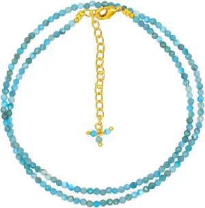 TGH Natural Gemstone Faceted Beads Handmade Beaded Necklace, Energy Healing Stones, Birthstone Jewlry, Crystals Women Fashion Jewelry for her, Mother's Day Gifts, Statement Necklace