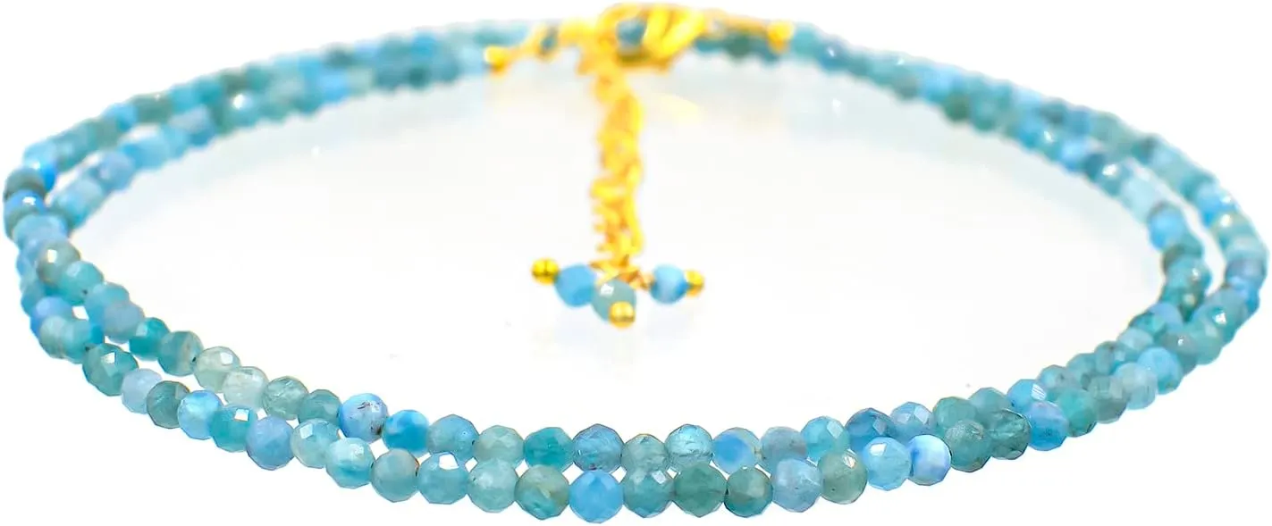 TGH Natural Gemstone Faceted Beads Handmade Beaded Necklace, Energy Healing Stones, Birthstone Jewlry, Crystals Women Fashion Jewelry for her, Mother's Day Gifts, Statement Necklace