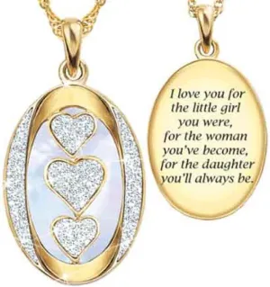 The Danbury Mint My Daughter Pendants #1162