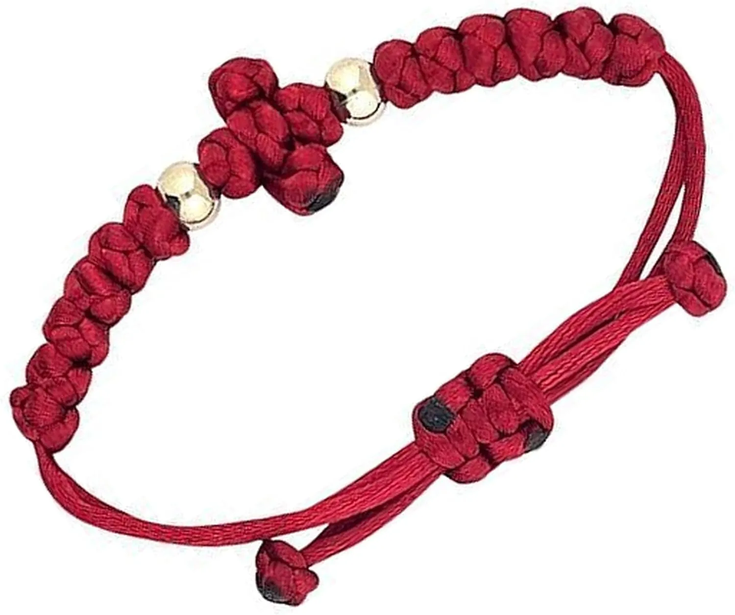 The New Adjustable Orthodox Red Prayer Knot Bracelet Made In Lebanon One Size Fits Most religious devotional accessories ThewiZ01960