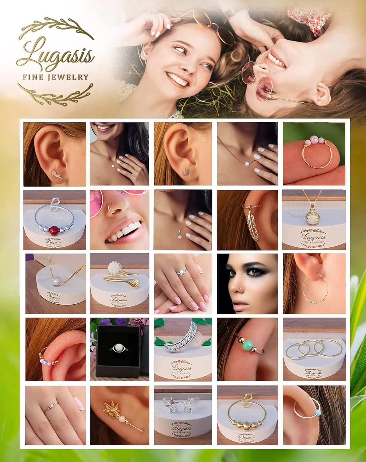 Tiny Gold Fake Nose Piercing Hoop - Handmade 24 gauge Faux Nose Ring with a 2mm Red Opal - Hypoallergenic Smooth 14k Gold 7mm Thin Clip on Nose Hoop