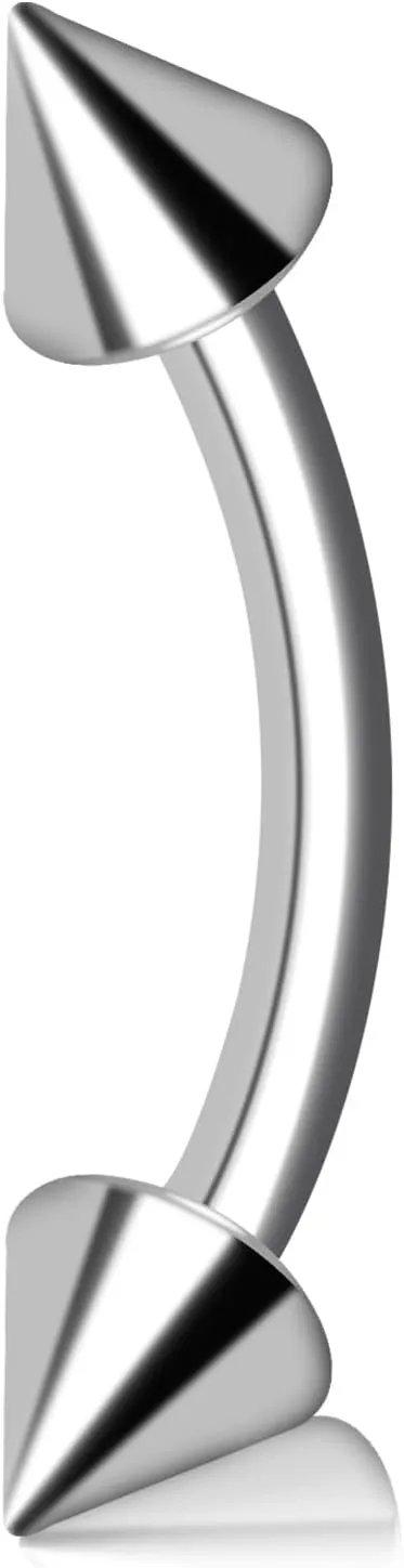 Titanium 16G Eyebrow Rings internally threaded Ball Nose Septum Hoop Earring Eyebrow Tragus Lip Rings Daith Helix 6-12mm Smily Piercing Jewelry for Women Men