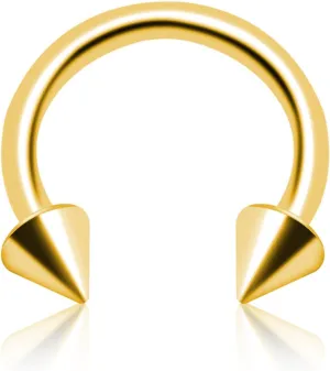 Titanium 16G Horseshoe Rings internally threaded Spikes Nose Septum Hoop Earring Eyebrow Tragus Lip Rings Daith Helix 6-12mm Smily Piercing Jewelry for Women Men