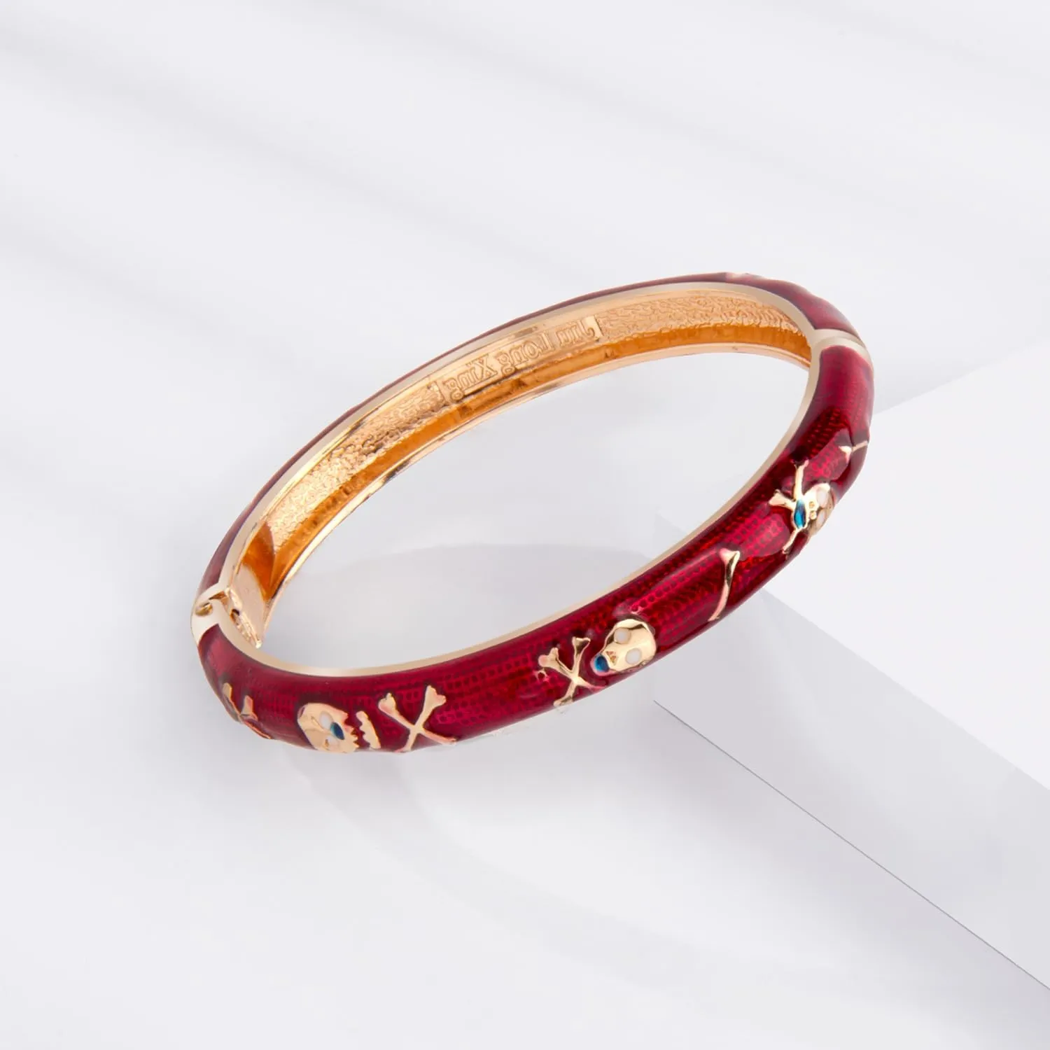 UJOY Womens Multi-Colors Cloisonne Bracelet Gold Plated Flower Hollowed Enameled Hinged Cuff Bangles Jewelry Gift 88A10