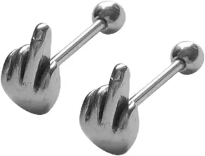 Unisex Tongue Ring Set Body Piercing Jewelry Stylish Punk Style for Wedding Birthday Valentine's Day