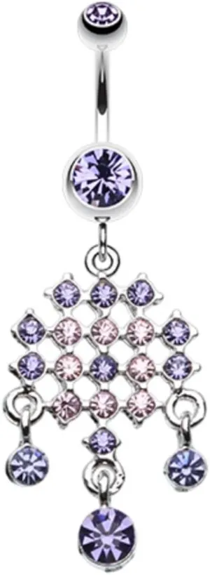 WildKlass Jewelry Striking Chandelier 316L Surgical Steel Belly Button Ring