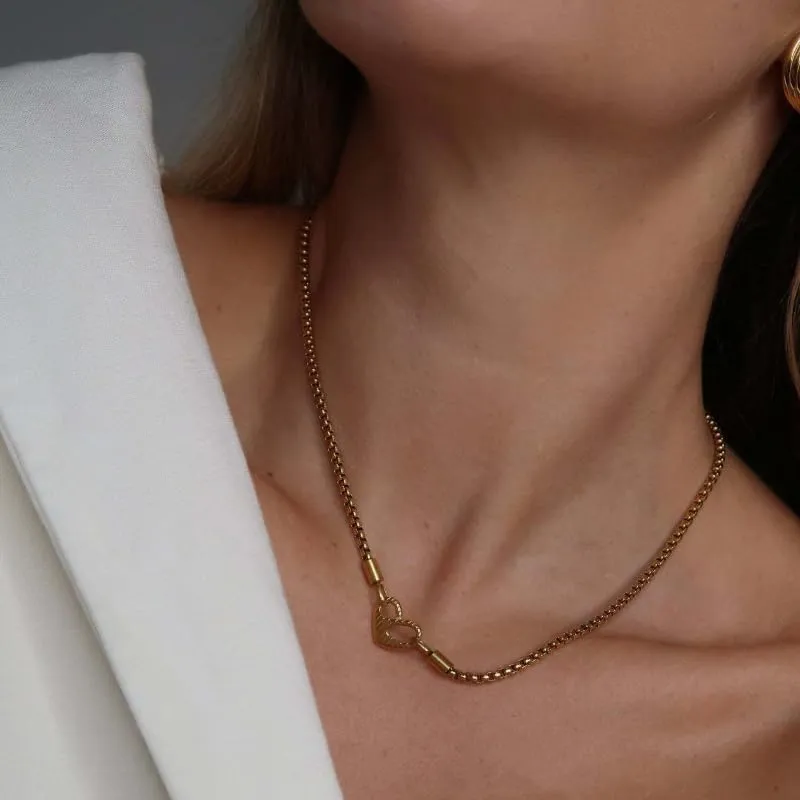 Women's Elegant Necklaces, Gold Heart Charm | PinkCross & Stainless Steel | Perfume Bottle Pendant | Layered Pearls | Smile Round | Gold Square - 18K Gold & Silver Plated Jewelry Gifts for Her