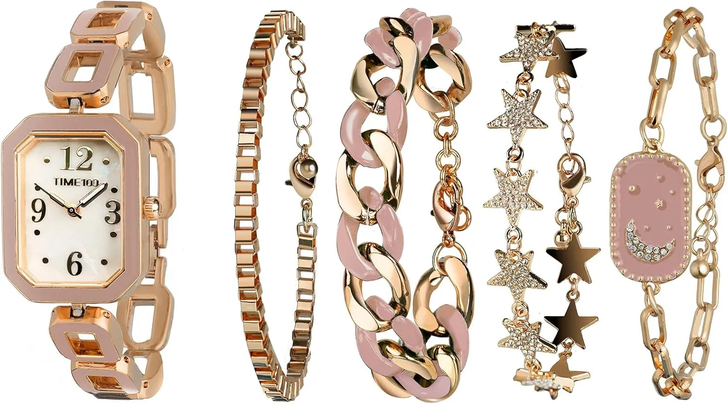 Women's Rectangle Watch and Bracelet Set, Women's Bracelet Watch SetGifts for Women