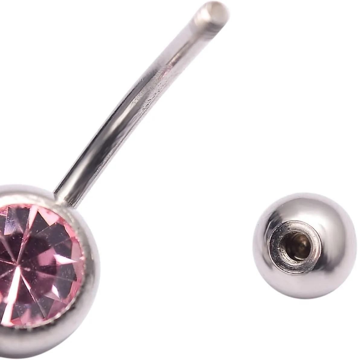 Wycian Belly Piercing Jewelry, Steel Piercing Jewelry Cubic Zirconia Lake Blue Star 5G for Women Girls Body Piercing Jewelry